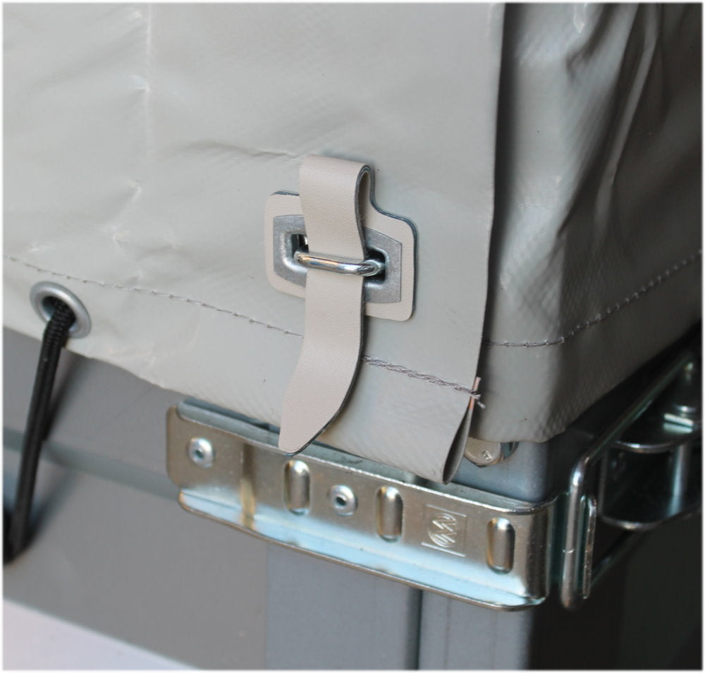 Hochplane grau Neptun Pkw Anhänger N7-202 ptw svw ptd Plane 202 x 114 cm