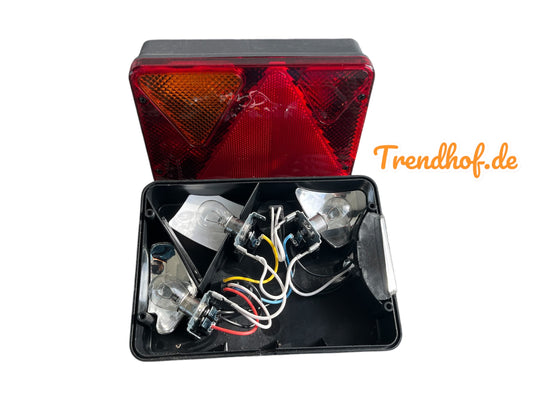 Rückleuchte inkl. Glas 6 Funktionen für Neptun PKW Anhänger komplett , links N7-202 SV
