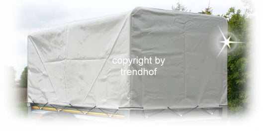 Hochplane grau Neptun Pkw Anhänger N7-202 ptw svw ptd Plane 202 x 114 cm